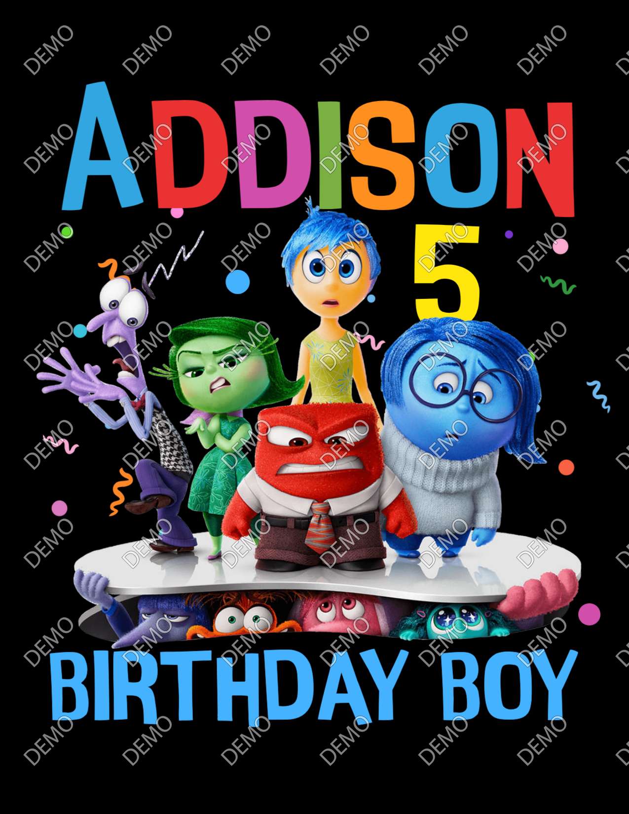 Inside out 2 Family Birthday T-Shirt | Bobotemp