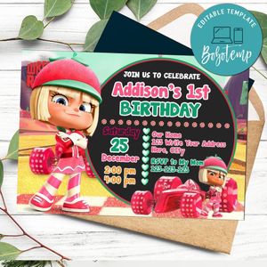 Taffyta Muttonfudge Invitation Template to Print at Home Instant Download