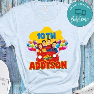 Custom The wiggles Birthday Shirt for Girl