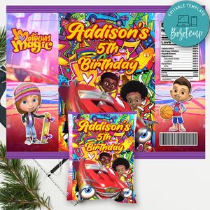 Magic Motown Birthday Chip Bag Digital File Instant Download