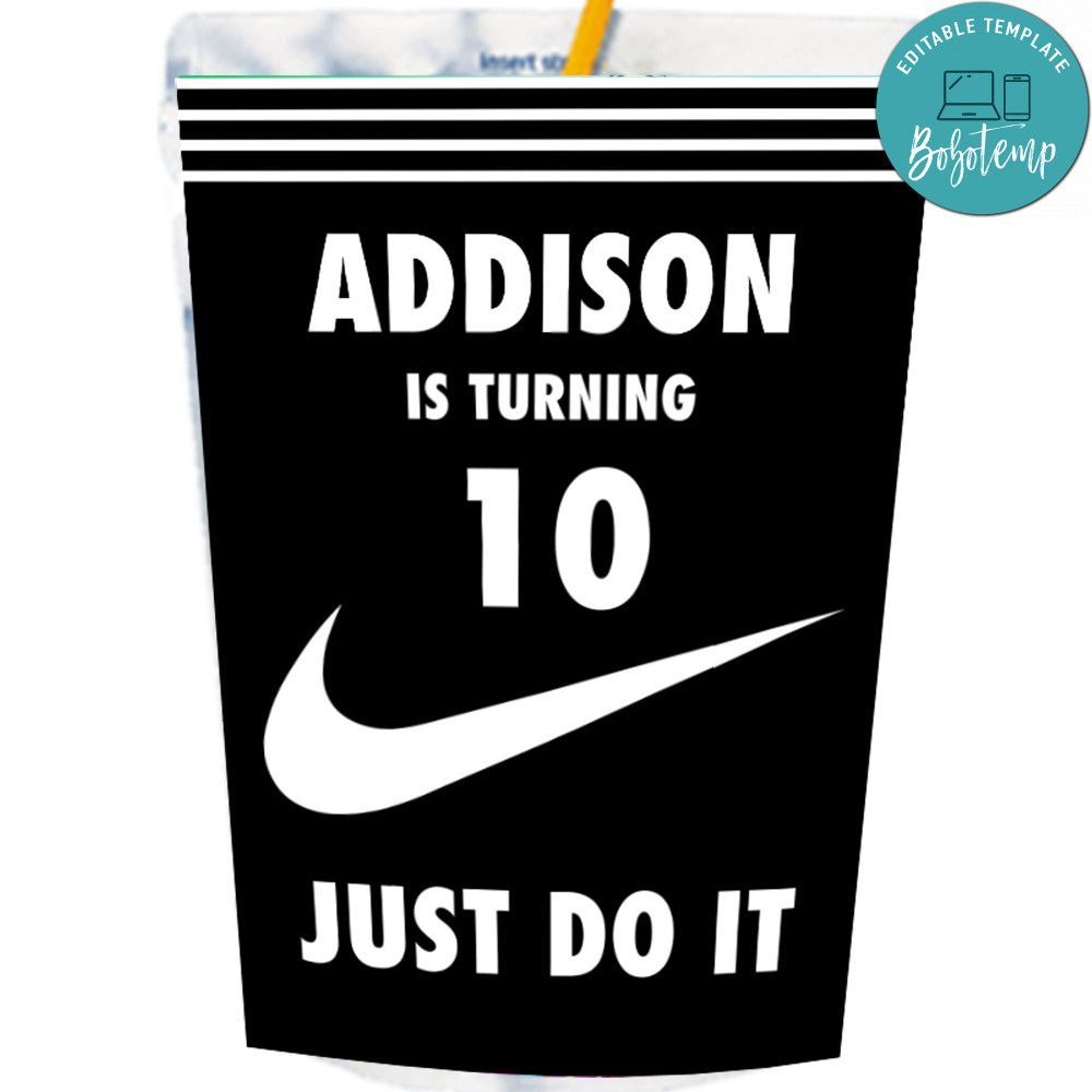 Fashion Capri Sun Labels Digital File Printable Instant Download