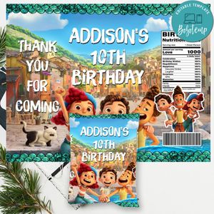 Disney Pixar Luca Chip Bag Digital File Printable Instant Download