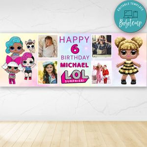 Lol Surprise Queen Bee Birthday Banner Printable Instant Download