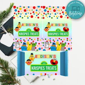 Sesame Street Rice Krispie Treat Digital File Printable Instant Download