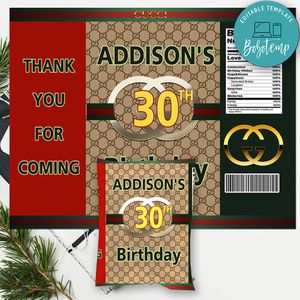 Gucci Birthday Chip Bag Digital File Instant Download