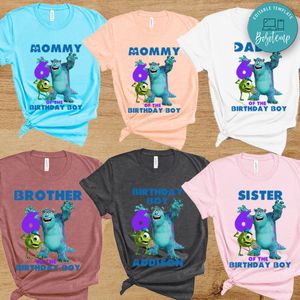 Monsters inc Birthday Family Matching Party Shirts