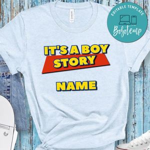 its a boy story Custom Name T-Shirt