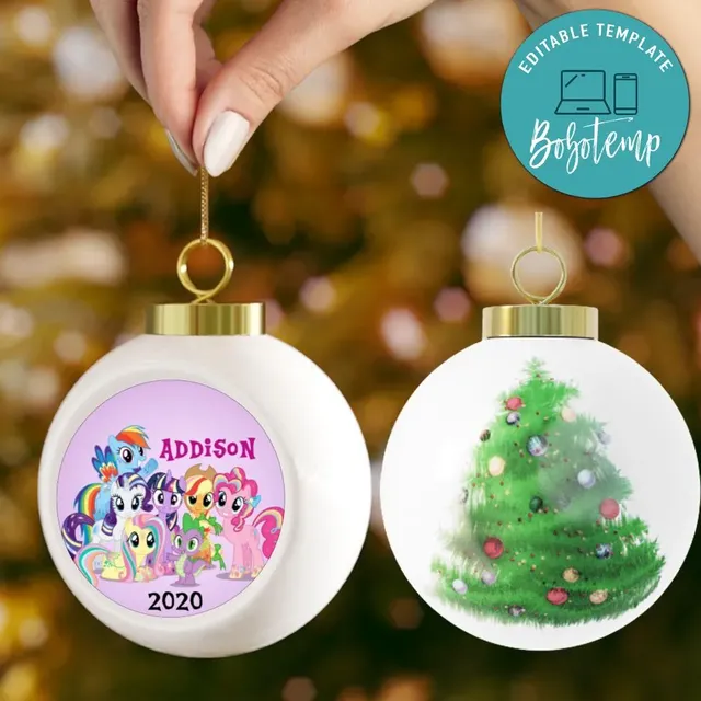 my-little-pony-christmas-ball-ornament-gift-createpartylabels