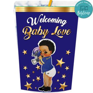 Baltimore Ravens baby Shower Capri Sun Labels Digital File Printable Instant Download