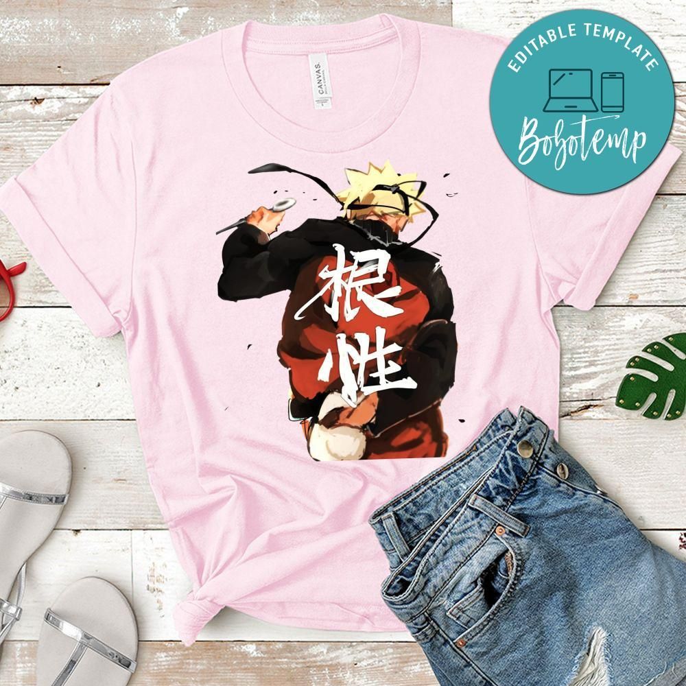 Men Naruto Anime Inspired PNG file template