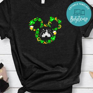 St Patrick’s Day Mickey Mouse Disney PNG file template