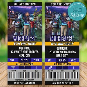 Editable Onward 2020 Ticket Party Invitation Instant Download