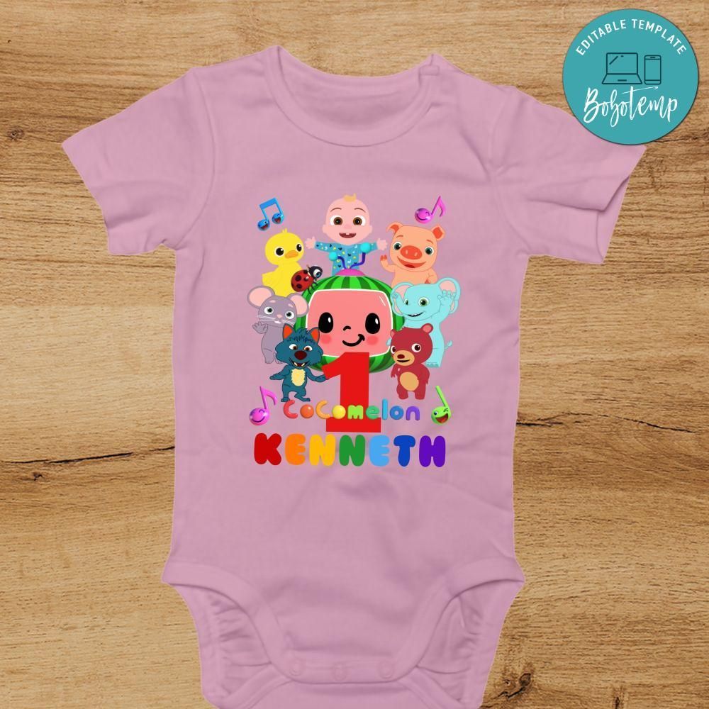 Cocomelon Friends First Birthday PNG file template