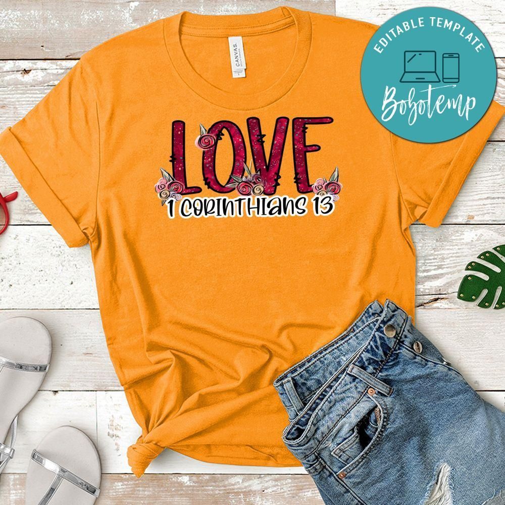 Love 1 Corinthians 13 Valentines Day PNG file template