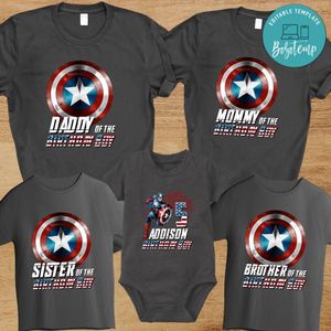 Captain America Birthday Family Trip Vacation PNG file template