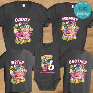 Shopkins Birthday Family Matching Party Shirts for Girl