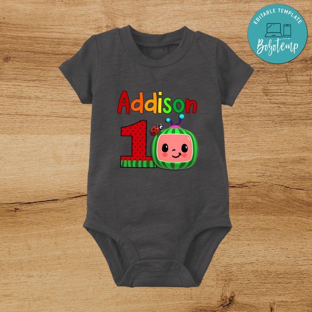 Cocomelon First Birthday bodysuit