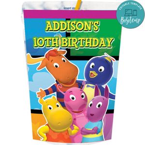 Backyardigan Capri Sun Labels Digital File Printable Instant Download