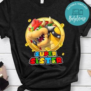 Bowser Super Mario Bros Birthday PNG file template