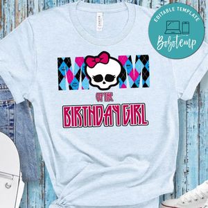 monster high Mom birthday PNG file template