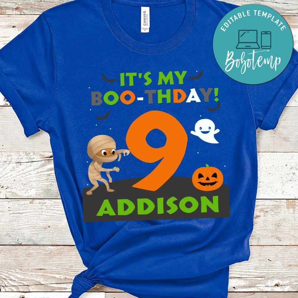 Halloween Birthday T-Shirt for Kid