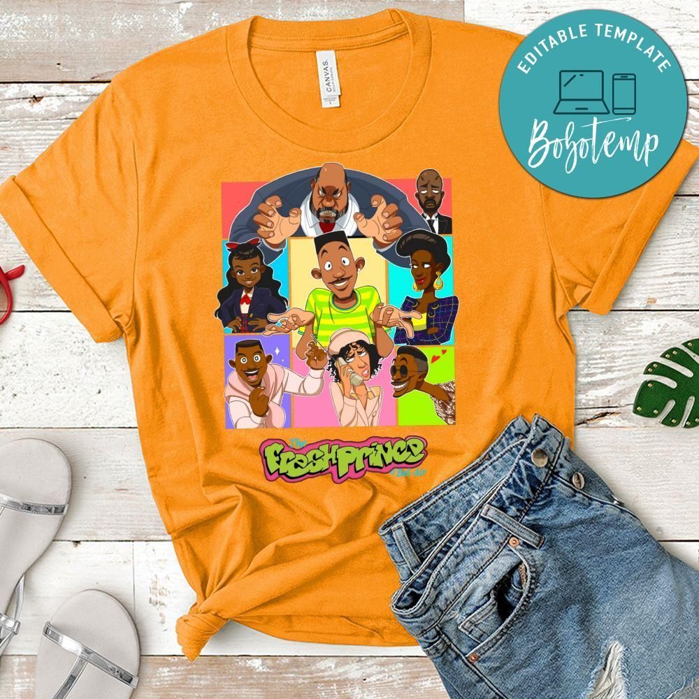 The Fresh Prince Of Bel Air Matching Jordan 5 Sneaker Cute PNG file template