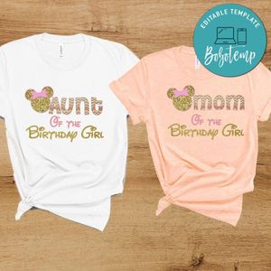 Minnie Mouse Family Birthday Party PNG file template