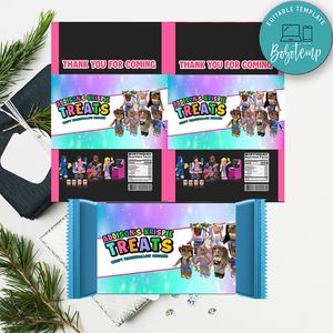 Girl Roblox Rice Krispie Treat Digital File Template Instant Download