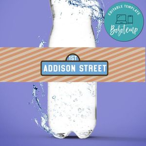 Cookie Monster Bottle Label Template to Print at Home Instant Download