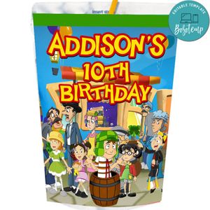 El Chavo del Capri Sun Labels Digital File Printable Instant Download