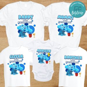 Blues Clues Birthday Family Matching Party Shirts for Boy