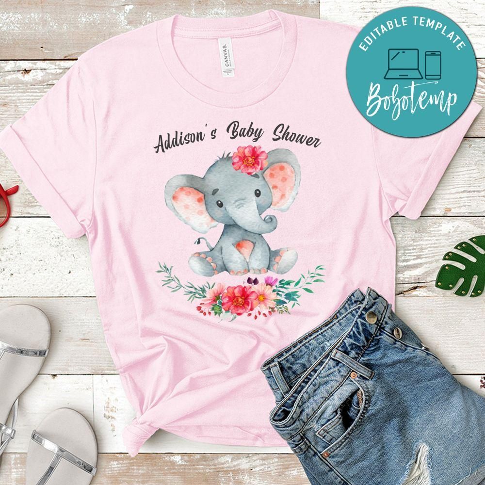Elephant baby shower Party T-Shirt