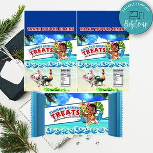 Baby Moana Rice Krispie Treat Digital File Printable Instant Download