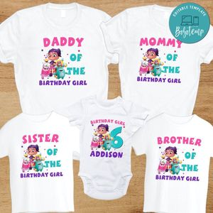 Custom Abby Hatcher Inspired Birthday Party Shirt for your family