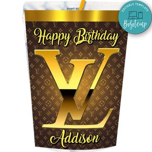 Luxury Capri Sun Labels Digital File Printable Instant Download