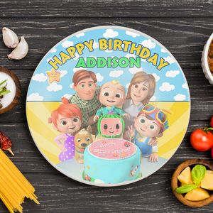 Cocomelon Paper Party Plates Digital File Printable Instant Download