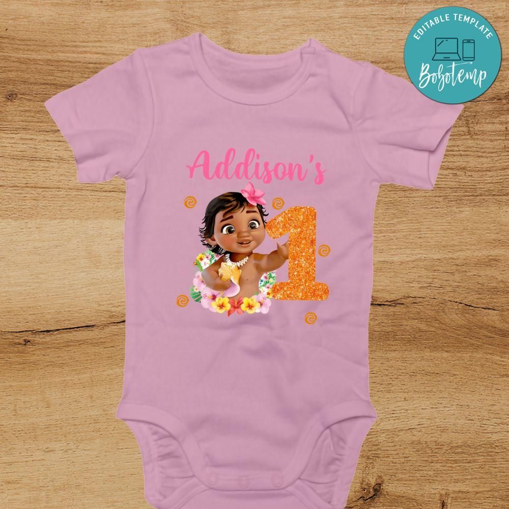 Baby Moana Custom name PNG file template