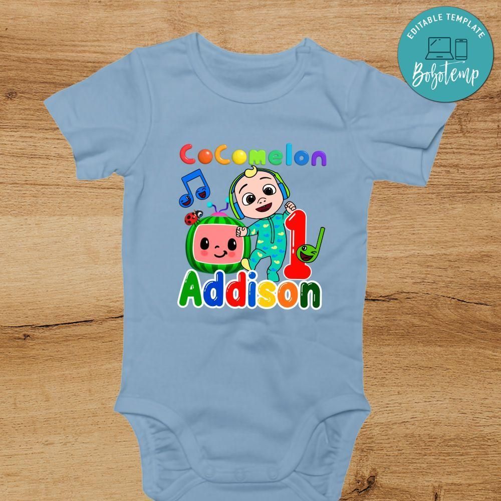 Cocomelon Baby JJ Custom name Bodysuit