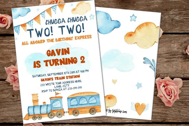 Editable chugga chugga two two birthday invitation | Bobotemp for Chugga Chugga Two Two Free Printable