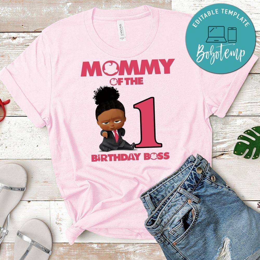 African Girl boss baby mommy T-Shirt