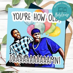 You're How Old Daaamn Birthday Card