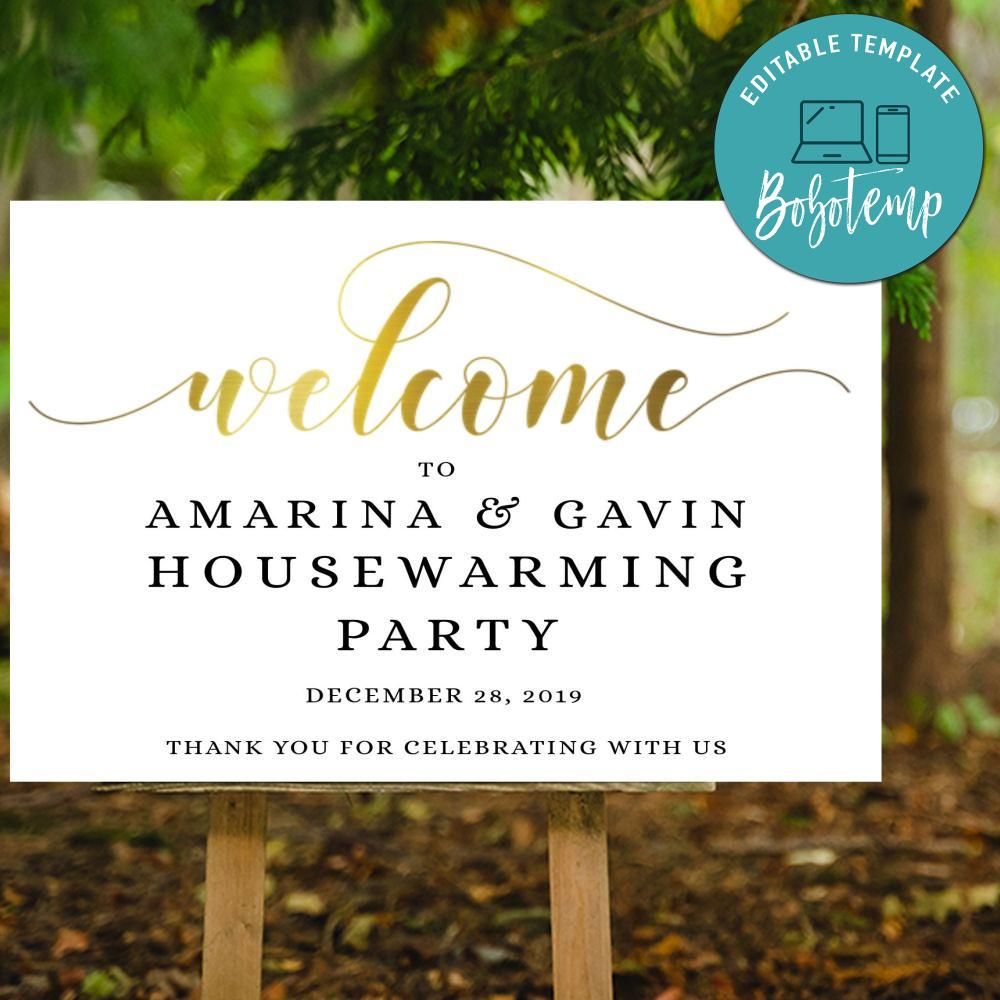 Housewarming Sign Digital File Printable Instant Download