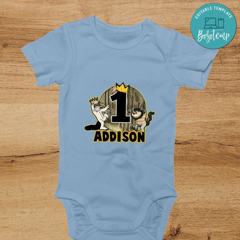 Where the Wild Things Are Birthday bodysuit