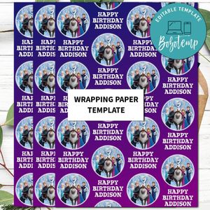 Disney Frozen 2 Wrapping Paper Printable Template Instant Download