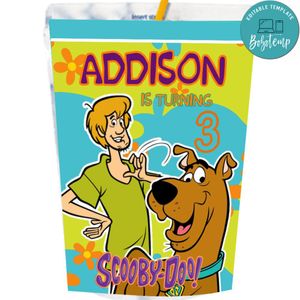 Scooby Doo Capri Sun Labels Digital File Printable Instant Download