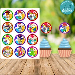 Rugrats Cupcake Topper Digital File Printable Instant Download