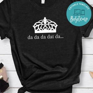 Da Da Da Dat Da King George III Hamilton Funny Gift PNG file template