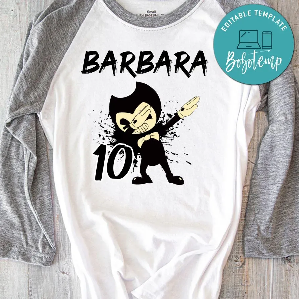 Bendy And The Ink Machine Birthday Iron On Transfer Tshirt Diy