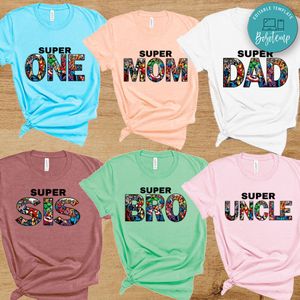Avenger Superhero Birthday Family Matching Party Shirts