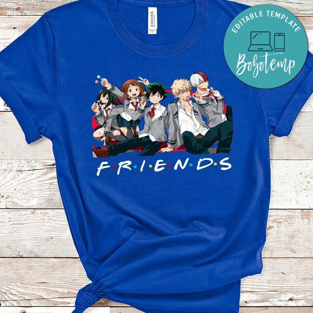 Deku Boku My Hero Academia Friends PNG file template